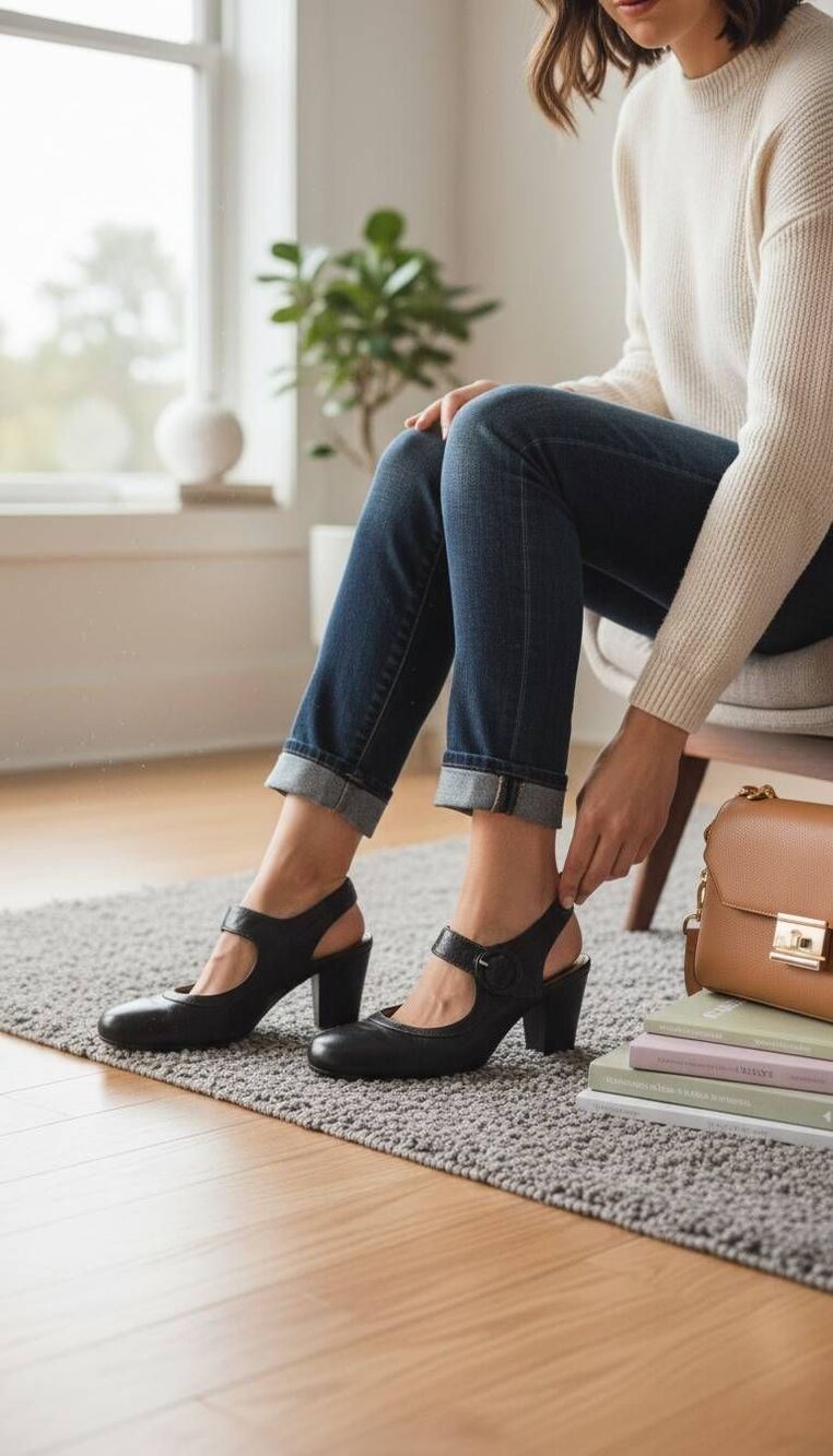 Clarks slingback heels